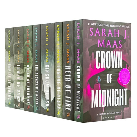 Throne Of Glass Series Collection 7 Books Set By Sarah J Maas - Heir of Fire, The Thorne Of Glass, Empire Of Storms, Tower Of Dawn, Crown Of Midnight, Queen Of Shadows, Kingdom of Ash