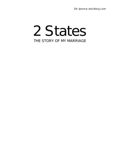 2 States The Story of My Marriage