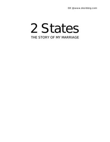 2 States The Story of My Marriage