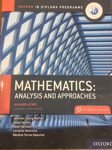 Mathematics: Analysis and Approaches : Higher Level